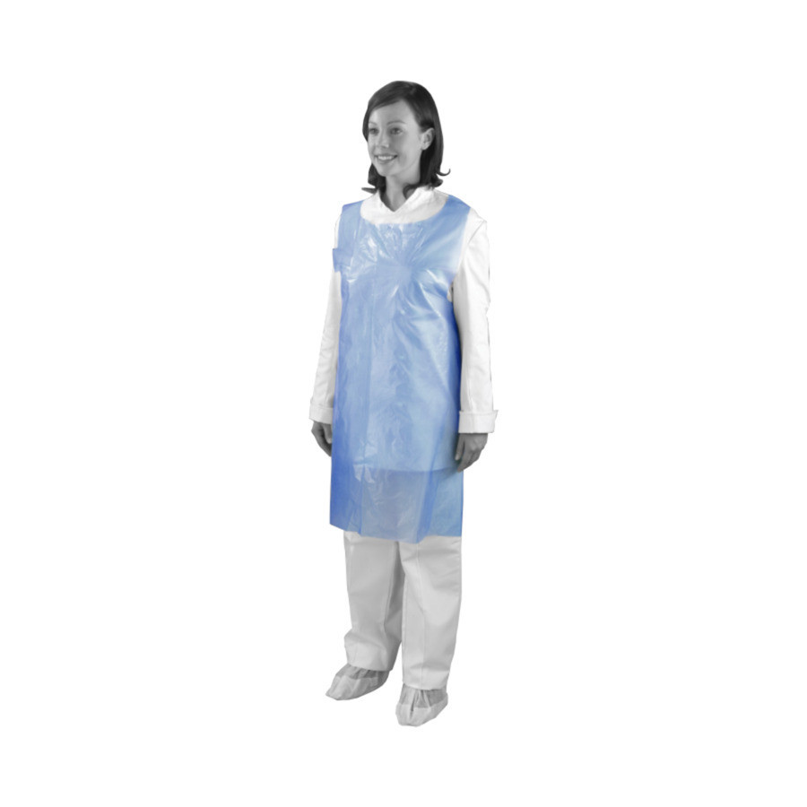 Disposable Aprons on a Roll Blue 200